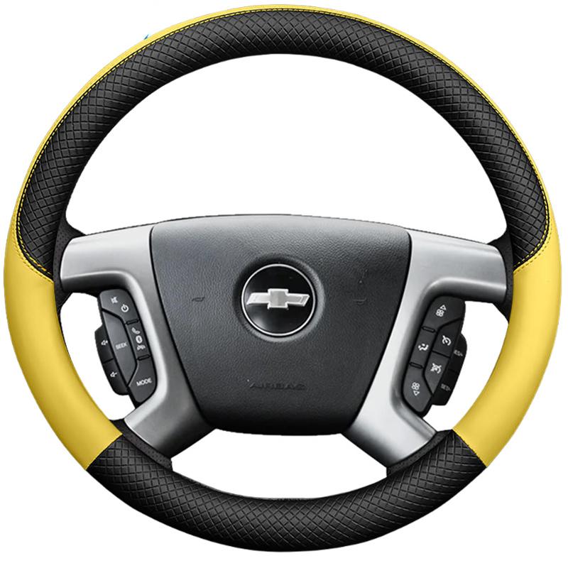 Кожаный чехол на руль автомобиля для Chevrolet Captiva Silverado GMC Sierra 2007-2014 Daewoo Автомобильный интерьер