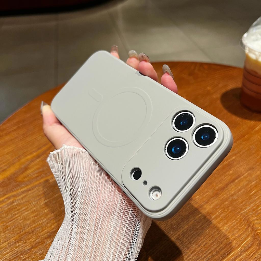 Силиконовый противоударный магнитный чехол для iPhone 17 Air 16 15 14 13 12 Mini 11 Pro Max Plus Для Magsafe Защита камеры Чехол для телефона