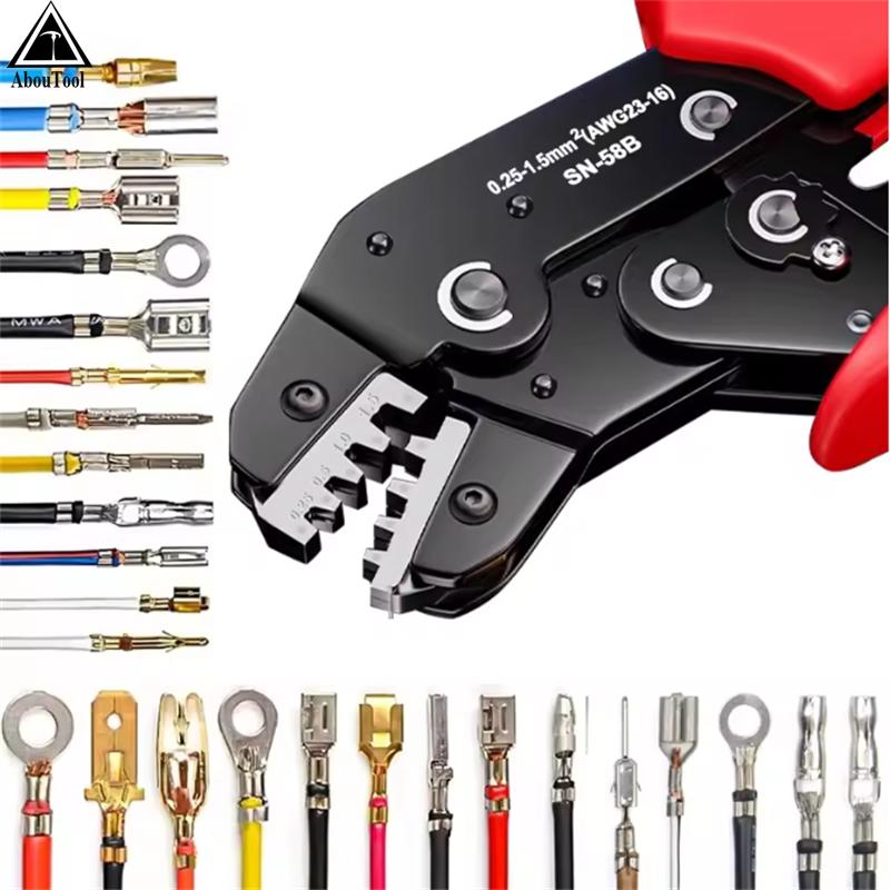 Профессиональные экономичные обжимные клещи SN-18B, совместимые с лопаточными наконечниками 6,1/1,8/1,8 мм, для точной обжимки для Dupont