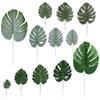 10Pcs Artificial Plant Fake Monstera Leaves for Wall Living Room Party Decor