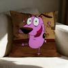 Ccourage The Cowardly Dog Pillow Case Linen Pillow Covers Cover For Couch Living Room Bench Patio Floor Linen Home Decor