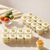 Ice Cube Tray with Lid Food Grade Freezer Storage Container Baby Food Puree Soup Broth Mold Breast Milk Organizer for Home Kitchen