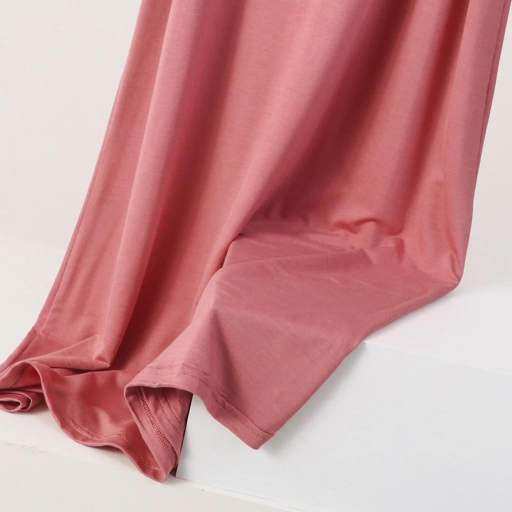 Платье-пижама-майка модал большого размера - Защита от просвечивания, Свободный крой KTB