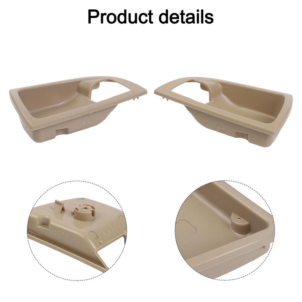 2Pcs Door Handle Cover For Hyundai For Santa Fe 2007-12 Front Inner Inside Interior Gate Handle Cap Car Accessories