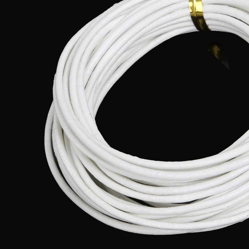 Натуральная круглая кожаная нить для изготовления браслетов, ювелирных изделий, DIY, шнур, шнур