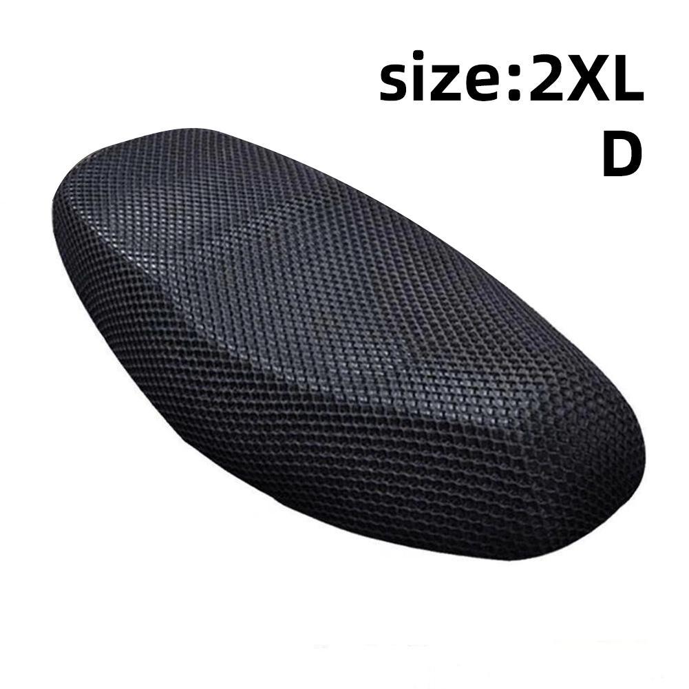 Мотоциклетная 3D сетчатая ткань противоскользящая накладка на сиденье скутера чехол на сиденье электровелосипеда летние дышащие чехлы сетчатая подушка чехол