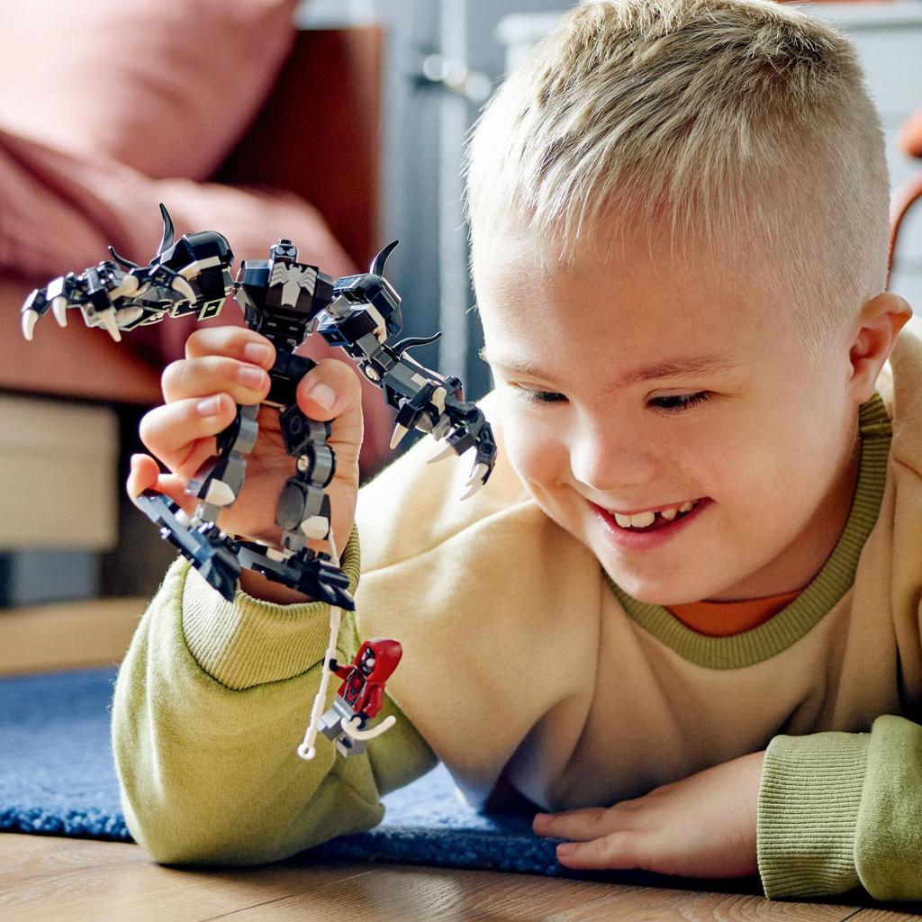 LEGO Super Heroes Меха Костюм Венома и Игрушка для состязания Майлза Моралеса Игрушка в подарок на день рождения Блок для обучения Рождество Мальчики Девочки Дети 6 лет 7