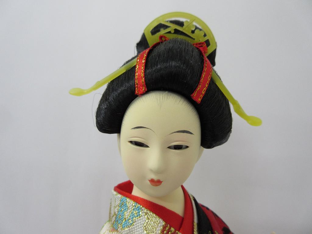 Japanese 12 with A doll, inches, fan, 303-063