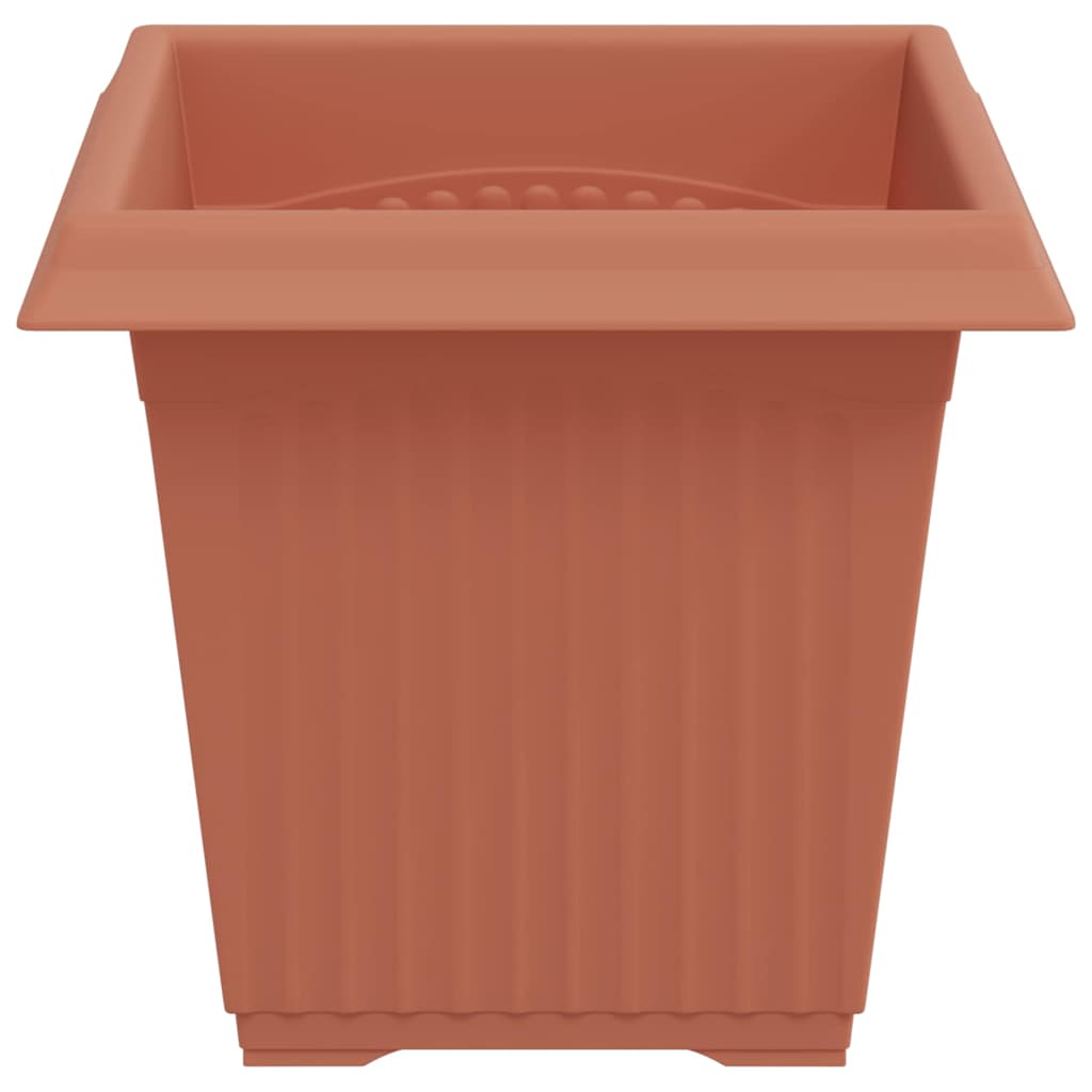 Square Flower Pot 24 pcs Terracotta Red 16 x 16 x 14 cm
