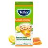 Tetley Green Tea Lemon And Honey 100 Tea Bags 140g With Vitamin C Natural Flavour