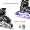 Роликовые коньки с регулируемой подсветкой и светящимися колесами для детей и молодежи.