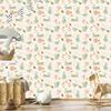 Colorful Animals in the Garden Wallpaper for Living Room and Bedroom 50x1000