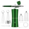 Cake Airbrush Kit for Portable Nail Art Painting with USB Rechargeable Dual-Action Piston Compressor