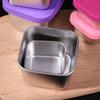 6pcs 304 Stainless Steel Salad Dressing Cup Leak-proof Snack Box Seasoning Container  Worker