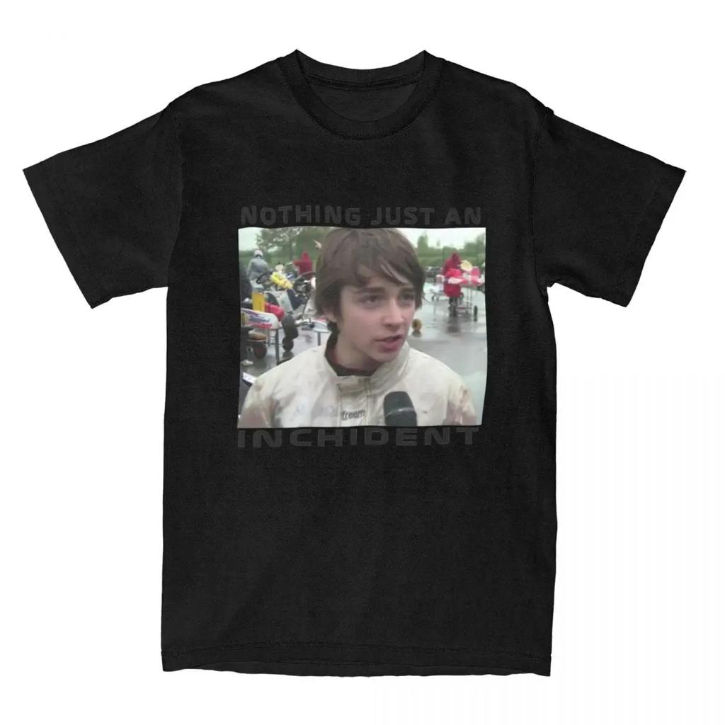 Потрясающие футболки Just An Inchident Charles Leclerc для мужчин и женщин, чистые футболки, одежда с принтом