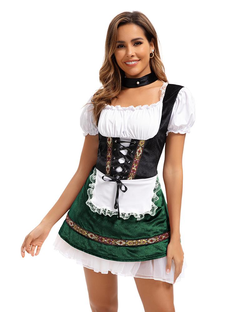Hot Sexy Oktoberfest German Beer Wench Costume for Ladies Plus Size Fancy Dress Festival Maid Character