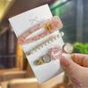 Fashion Acrylic Pearl Hair Clips Set Sweet Flower Hair Barrettes For Women Girls Korean Geometric Hair Accessories Jewelry