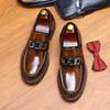 Fashion 2024 New Shoes For Men Loafers Mens Dress Shoes Leather Shoes Man Male Genuine Leather Social Shoes