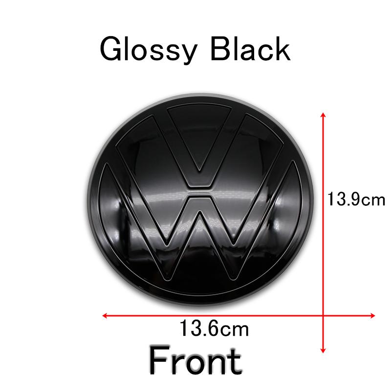 2026 saf7For Volkswagen Polo 2019 2020 2021 2022 2023 2024 1Pc 139mm 110mm Car Logo Front Bonnet Hood Rear Trunk emblem Auto Accessories