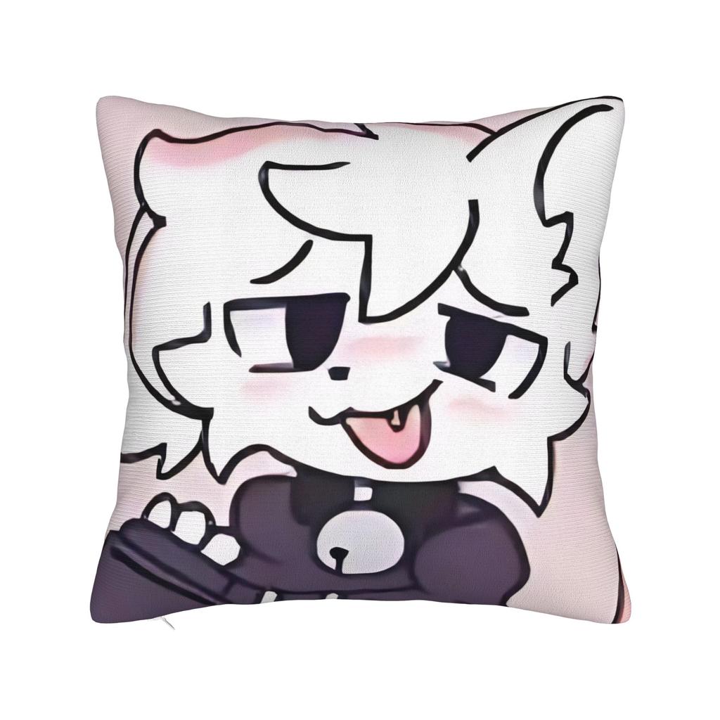 Квадратная наволочка Boykisser Чехол для подушки-кошки Наволочка с молнией на заказ Декоративная наволочка для автомобиля 18"