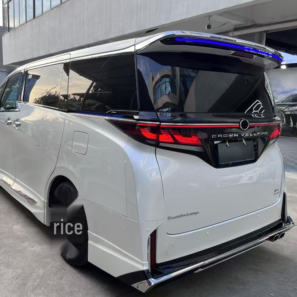 2024 Alphard Vellfire 40 Series Mona Lisa Style Body Kits: White/Black Painted Exterior Parts