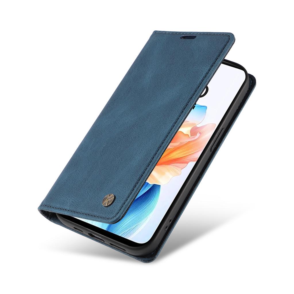 Nubuck PU Leather Fully Matte TPU Card Slots Wallet Phone Case for Oppo A15,A16,A17,A55,A72,A73,A74,A58,A38,A78,A79,Realme C12,C15,C21,C30,C33,C55...