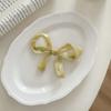 Girl Hairpin Pearlescent Luster Bowknot Decor Non-Slip Design Bangs Side Half-Tied Hair Clip Hair Accessories