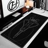 F22 Fighter Jet Blueprint Mouse Pad Large Computer Office Game Table Mat Rubber Antislip Gaming Keyboard Hybxaxc Long Desk Pad