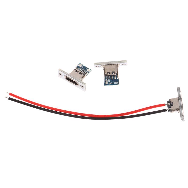 USB-разъем Type-C 2Pin 2P 4P водонепроницаемый полосовой паяный соединительный разъем для зарядки USB-разъем Type C