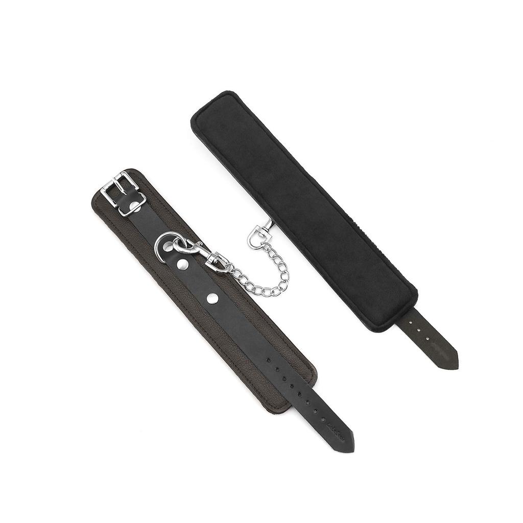 Liebe Seele Wild Gent Fetters SM Goods Restraint Genuine Leather Sheep Leather Queen Luxury Cosplay Dark Brown Restraint Play