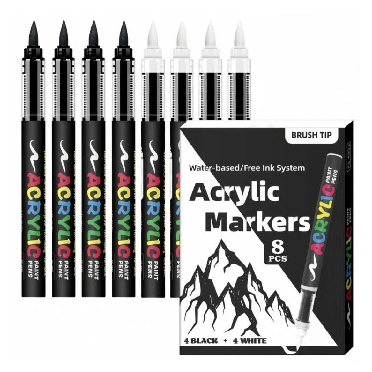 Watercolor Brush Pens Soft Tip Flexible Markers Art Pens Watercolor Pen For Artistic Expression & Handcraft Projects