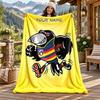 Adelaide Crows Custom Name Flannel Blanket Personalized Soft Warm Plush Throw Blanket Customized Gift for Family Friends