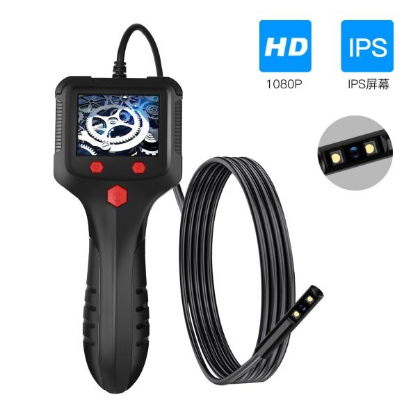 Профессиональный промышленный HD эндоскоп с 2,4-дюймовым ЖК-экраном, 8-мм бороскоп, инспекционная камера-эндоскоп для автомобилей, эндоскопио