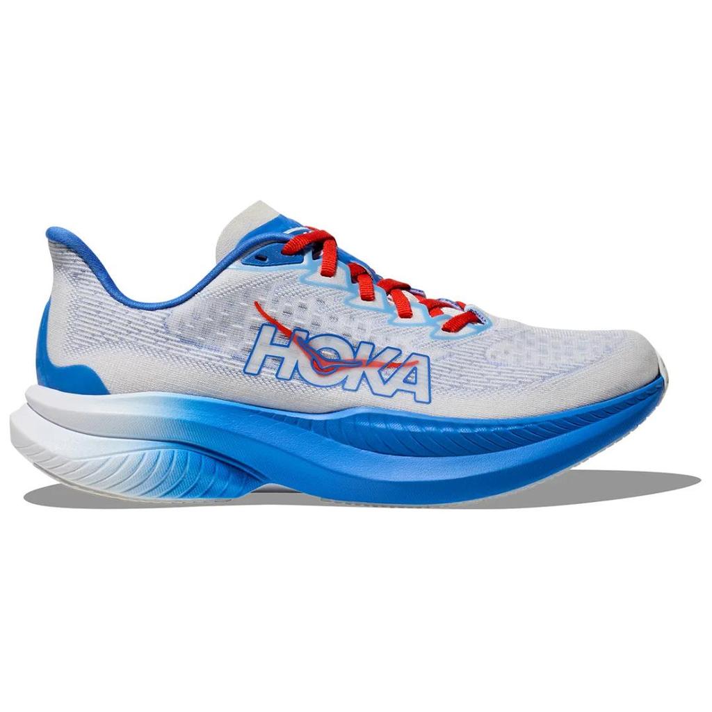 HOKA One One MACH 6 Нескользящие износостойкие низкие кроссовки для бега мужские светло-серые 1147790-WHTV