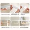 Storage Rack Bathroom Organizer Large Capacity Strong Load-Bearing Easy Assembly Multipurpose Makeup Holder Storage Basket