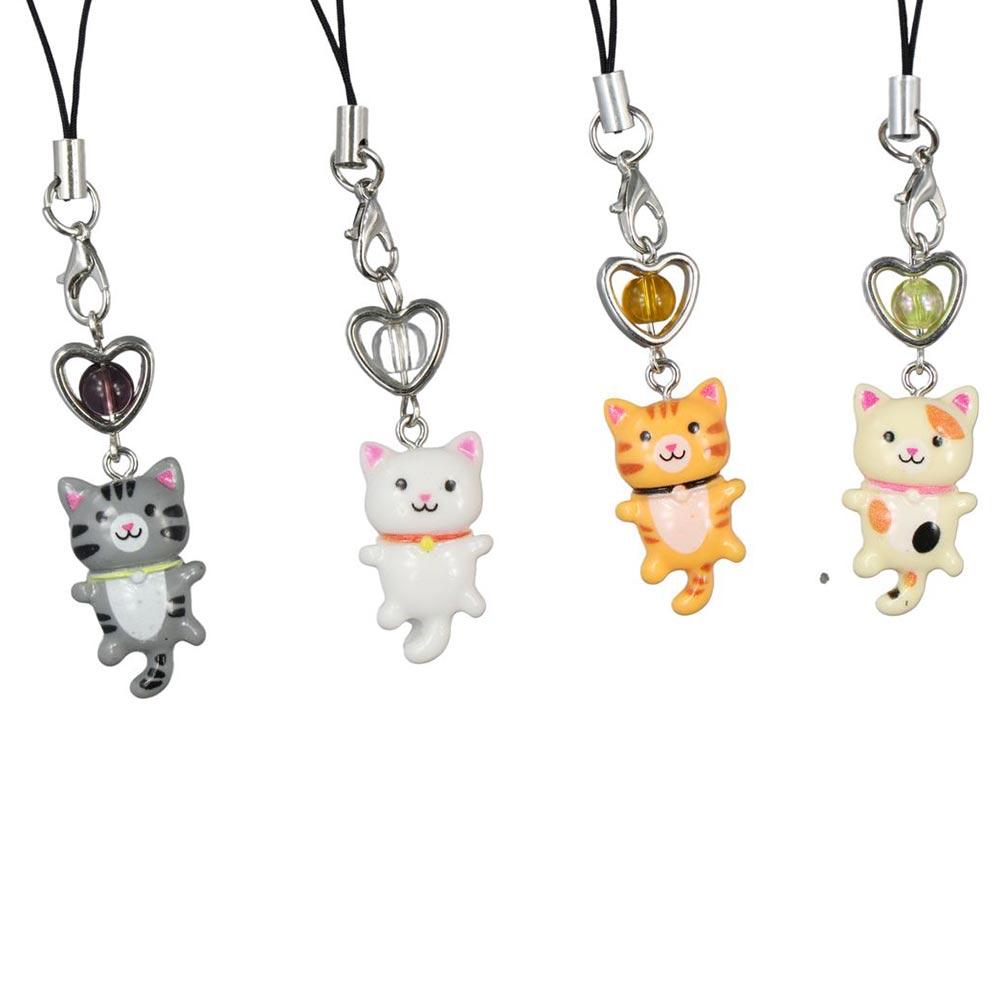 Cellphone Chain Cat Phone Strap Cat Pendant Phone Lanyard Y2K Phone Charm  Backpack Ornament