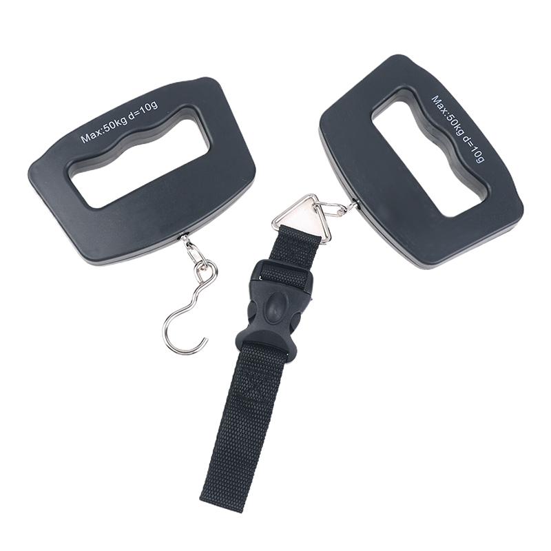 50 кг Цифровые дорожные весы для багажа Портативные ручные электронные подвесные весы Весы для экспресс-доставки с крюком