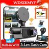 1080P Автомобильный видеорегистратор WIFI Видеорегистратор для автомобилей Камера для транспортного средства 3 объектива Видеорегистратор Камера переднего и заднего вида Черный ящик Автомобильный аксессуар