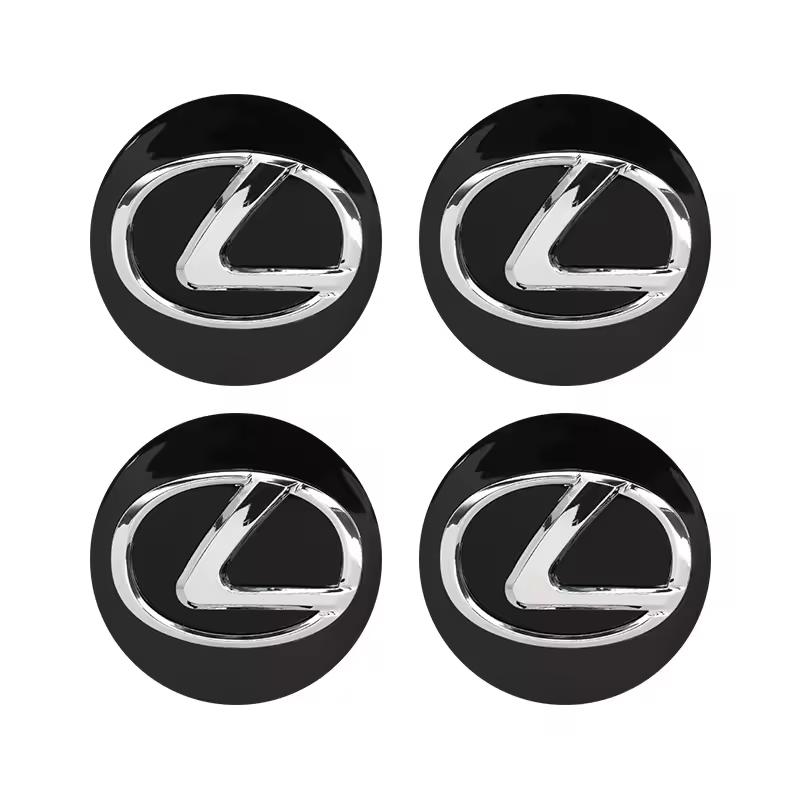 4Pcs 62MM Car Tire Wheel Hub Center Cover Badge Decoration Set for Lexus RX300 IS200 IS250 ES350 CT200H UX250H NX300H RX350