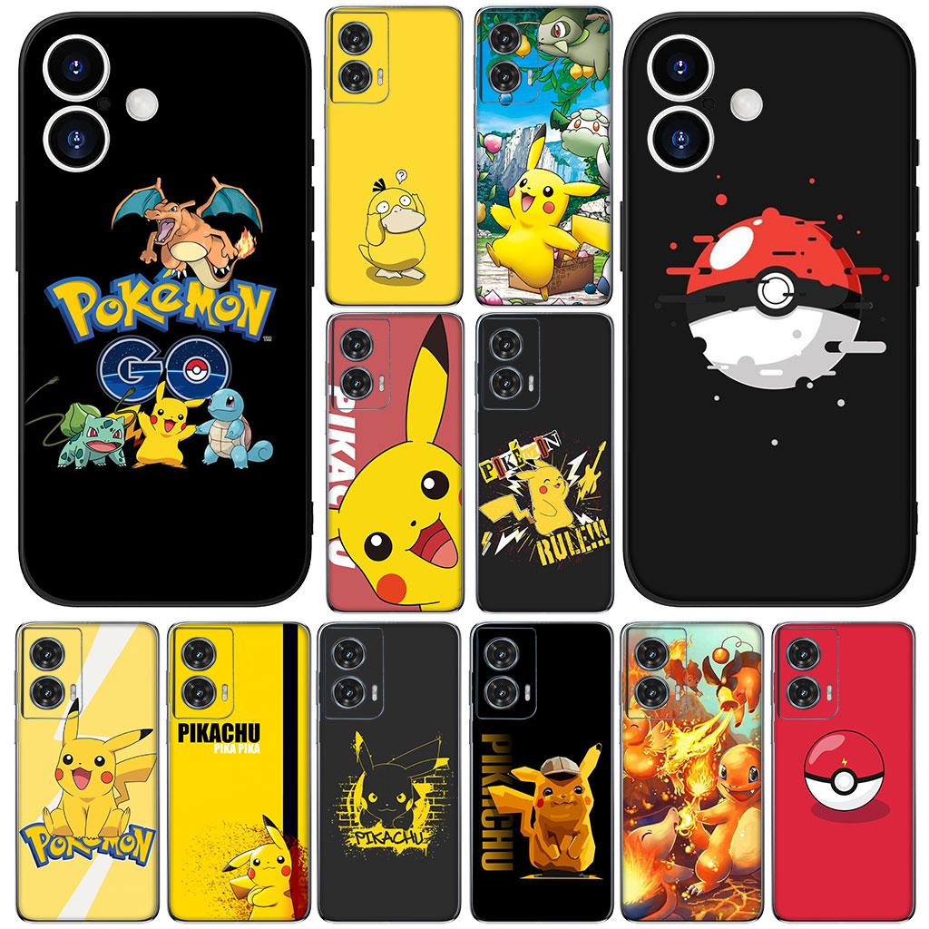 for Motorola Moto Edge 70 60 Fusion NEO Pro G Stylus G56 G96 G52 G04 G05 G85 G84 Phone Case P-Pikachus Wallpaper P-Pokemons