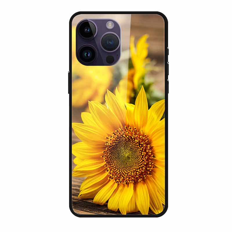 Закаленное Стекло Чехол Для iphone 15 Pro Max Чехол Жесткое Стекло Задняя Крышка Мягкий ТПУ Бампер Для iphone 16 Pro Max Чехол для Телефона 16Pro Max