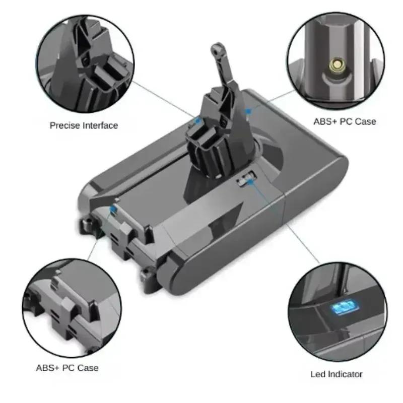 Vacuum Cleaner rechargeable Battery for Dyson V6 V7 V8 V10 V11Series SV07 SV09 SV10 SV12 DC62 Absolute Fluffy Animal Pro Bateria