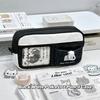 Black White Pen Bag Polka Dot Pencil Pouch Korean Pen Storage Organizer  Gift