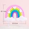 Rainbow Birthday Cake Decoration Cute Cartoon Rainbow Cake Toppers Kids Girls Happy Rainbow Cloud Unicorn Birthday Cupcake Decor