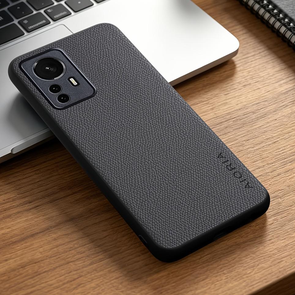 Phone Case: for Xiaomi 12 12T Pro Ultra Lite 12X Case Simple Elegant Durable Synthetic Leather Stylish Phone Case