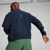 Puma X First Mile Collaboration Logo Zip Collar Jacket Men Jacket Navy-Blue 525395-14