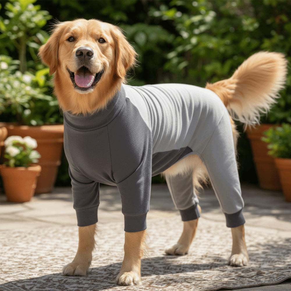 Elastic Dog Jumpsuit Soft Dog Sterilization suit Dog Four-Legged Pajamas  Wound Protection
