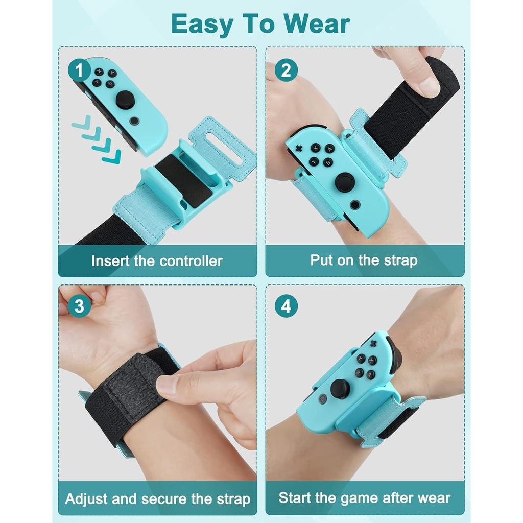 2 шт. Чехол для геймпада, портативный, чувствительный, ударопрочный, без помощи рук, регулируемый эластичный ремешок для геймпада, контроллера для переключателя/переключателя OLED