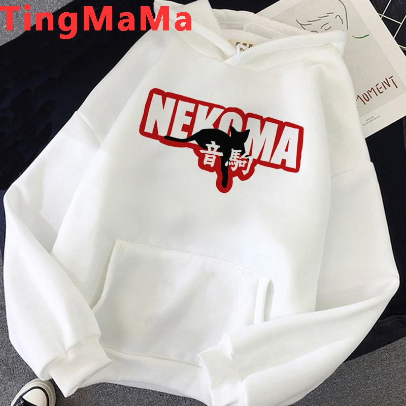 Oya Oya Oya Haikyuu толстовки с капюшоном в японском стиле для мужчин Kawaii мультфильм Nekoma уличная одежда с рисунком Kuroo волейбольные толстовки мужские