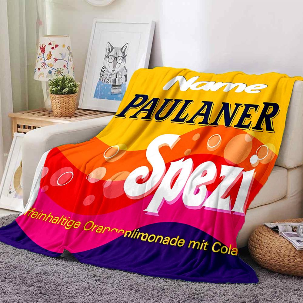 Customiz Name Personality Spezi logo Blanket Soft &Warm Sofa Office Bed Travel Lunch Break Blanket, Gift Suitable All Seasons